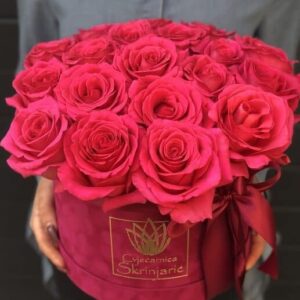 Pink ruže u kutiji